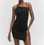 Rochie cu strasuri asimetrica Mango