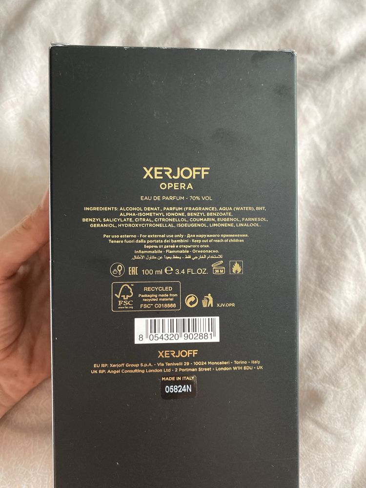 Parfum original xerjoff opera 100 ml