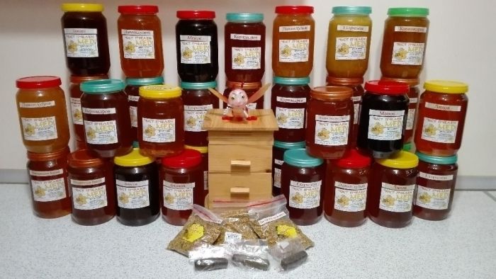Пчелен мед и пчелни продукти (прашец,прополис,млечице и тинктура).
