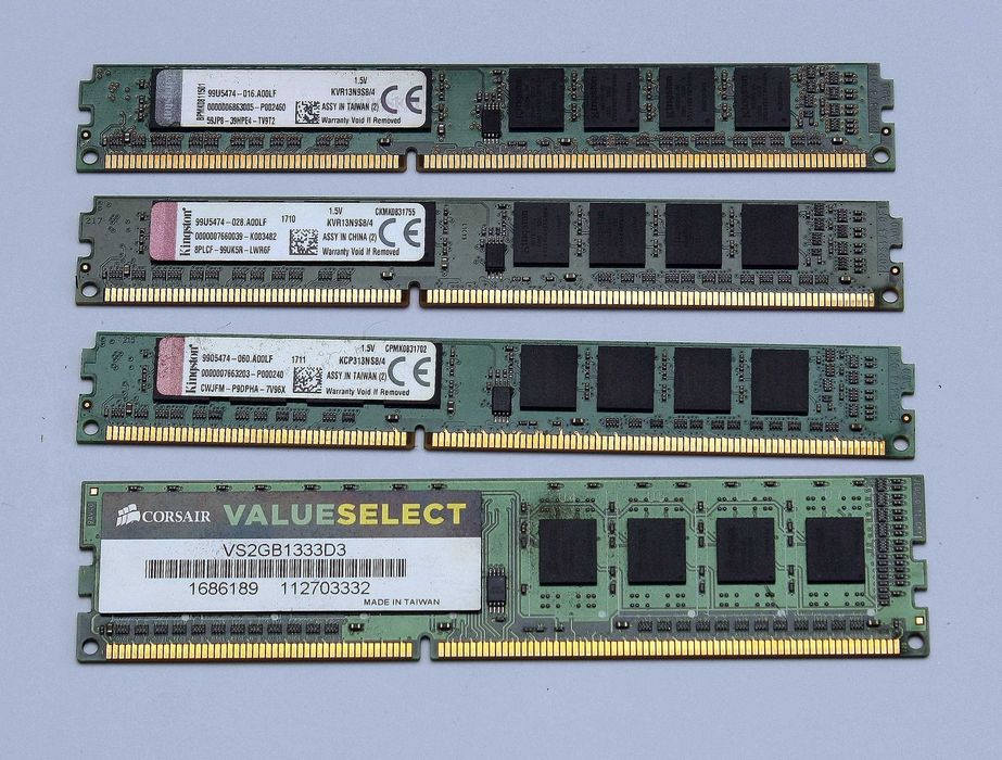 Pachet memorii DDR3 1333 Mhz 1.5v