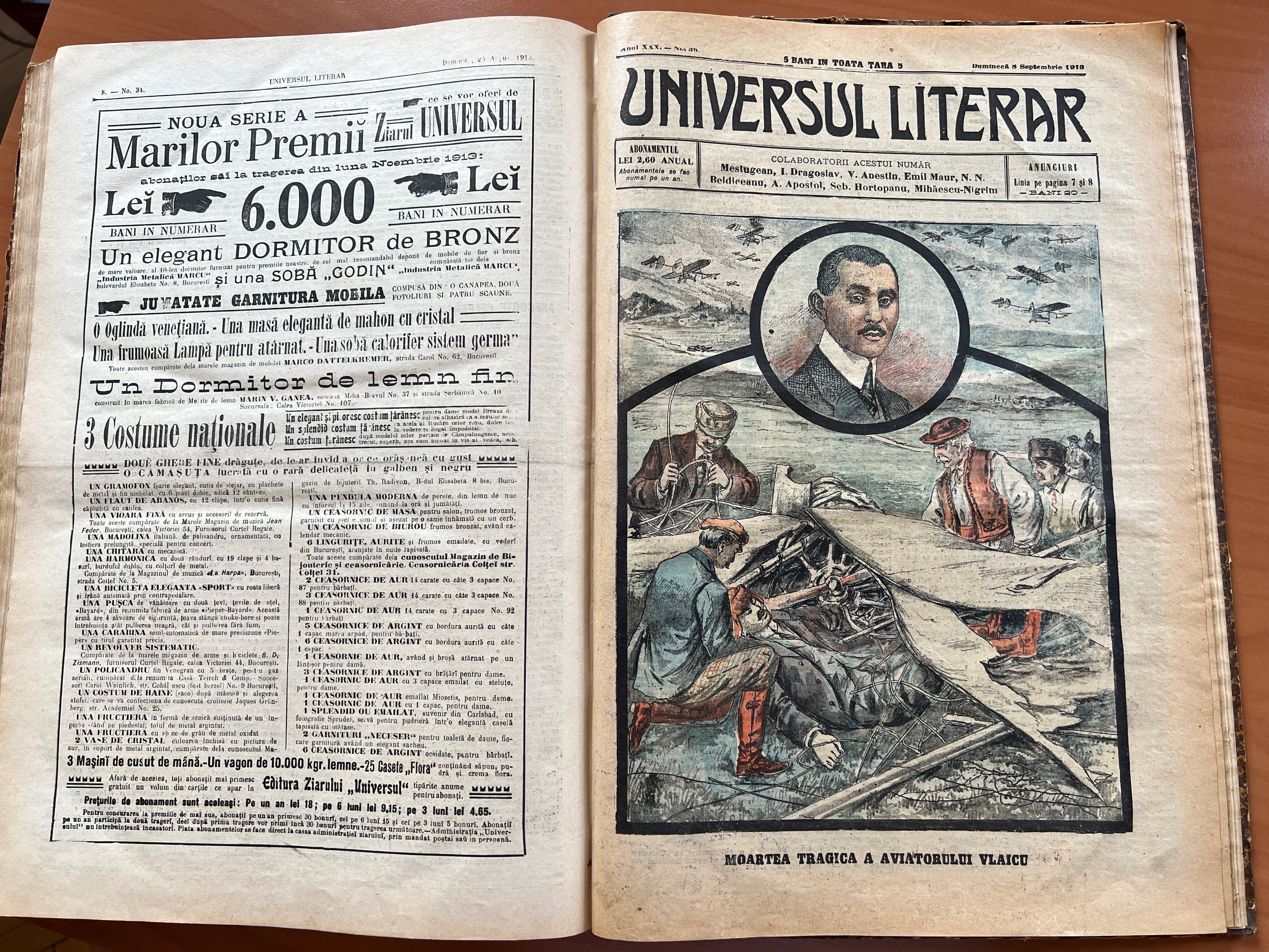 Colectie excepțională Universul Literar 1909 - 1913 - Legate în album