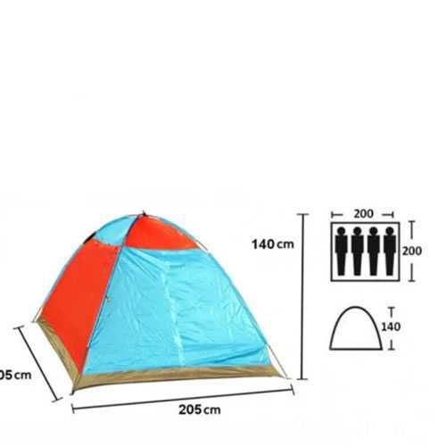 4 местна непромокаема камуфлажна палатка за къмпинг