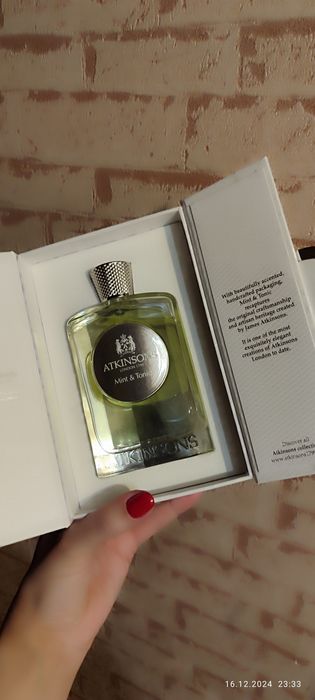 Парфюмерная вода. Atkinsons mint & tonic