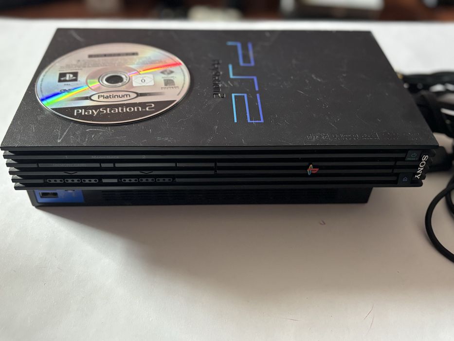 Playstation 2 fat, maneta originala, cd joc