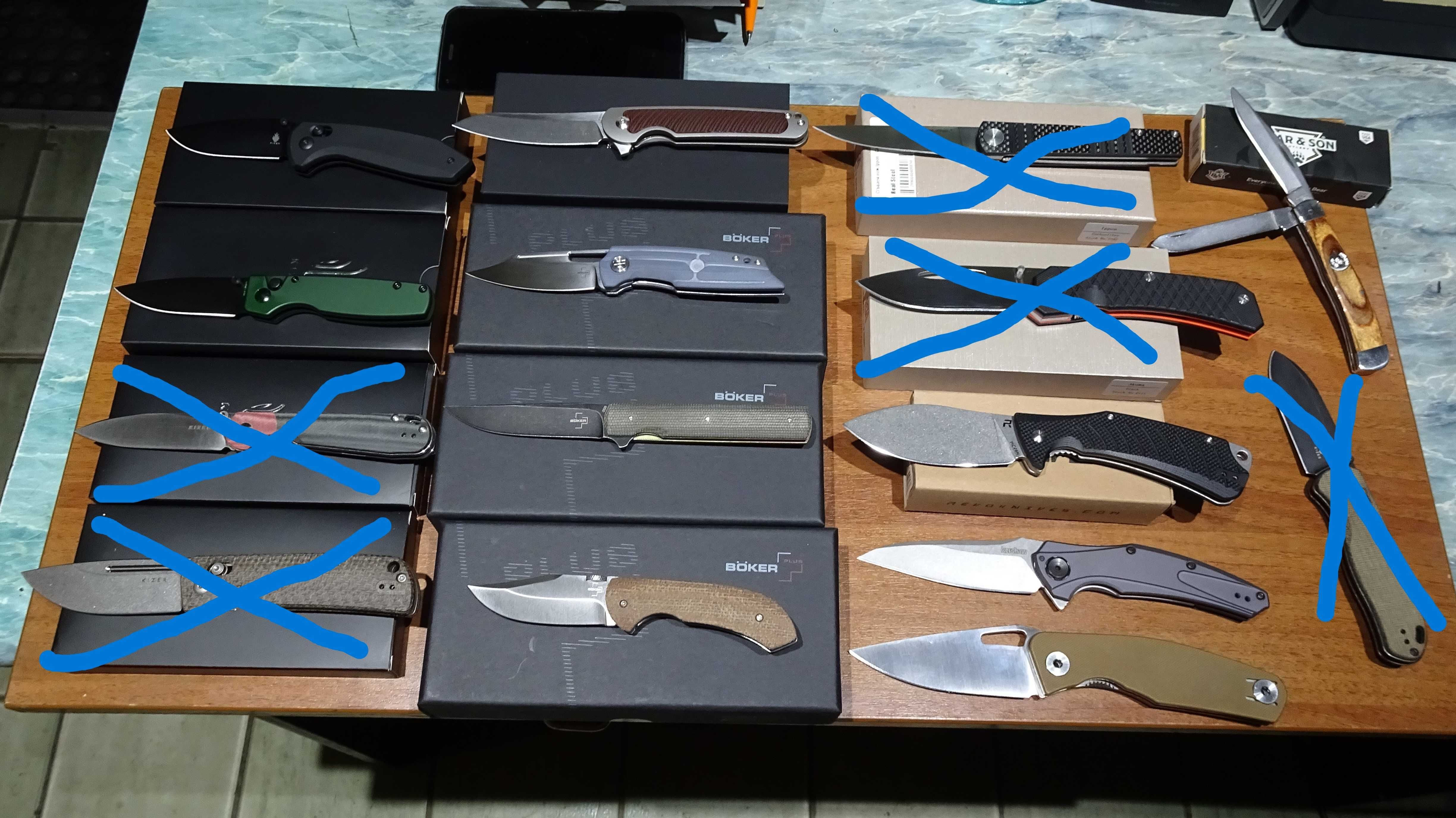 Kizer RealSteel Boker Revo Kershaw Bear&Son