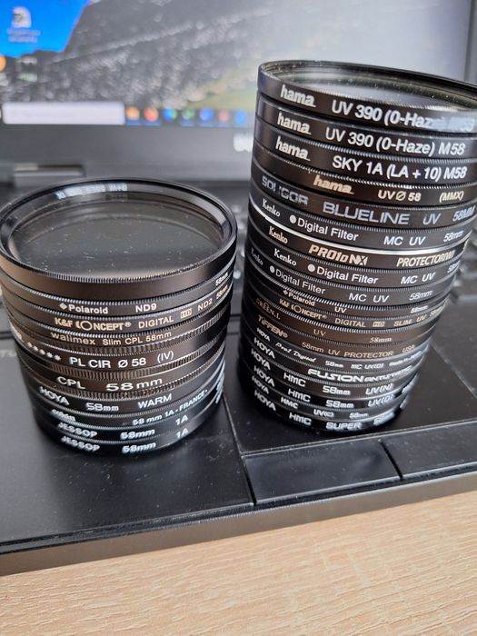 Filtre UV, ND, CPL -- 49,52,58,62, 67, 72, 95 mm