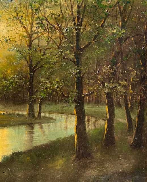 IMPECABIL! ~LUMINIS~ Tablou vechi, semnat, ulei/panza, 80x60cm +Rama.