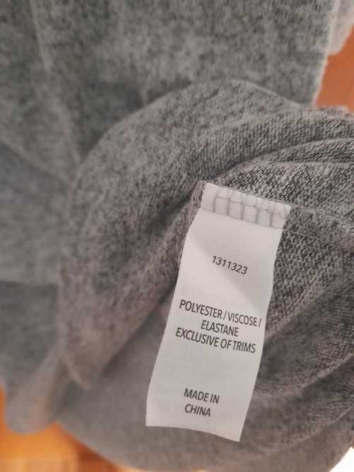 Rochie gri argintiu din tricot fin marimea L