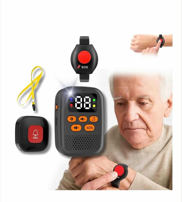 Buton panica LED pentru varstnici, siguranta batrani, gravide, bolnavi