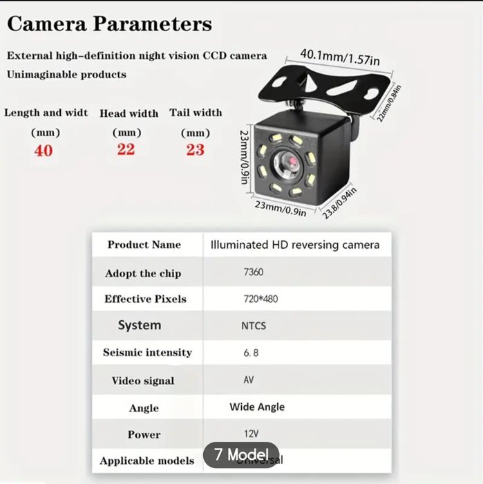Camere mansarier cu LED (sistem night vision)