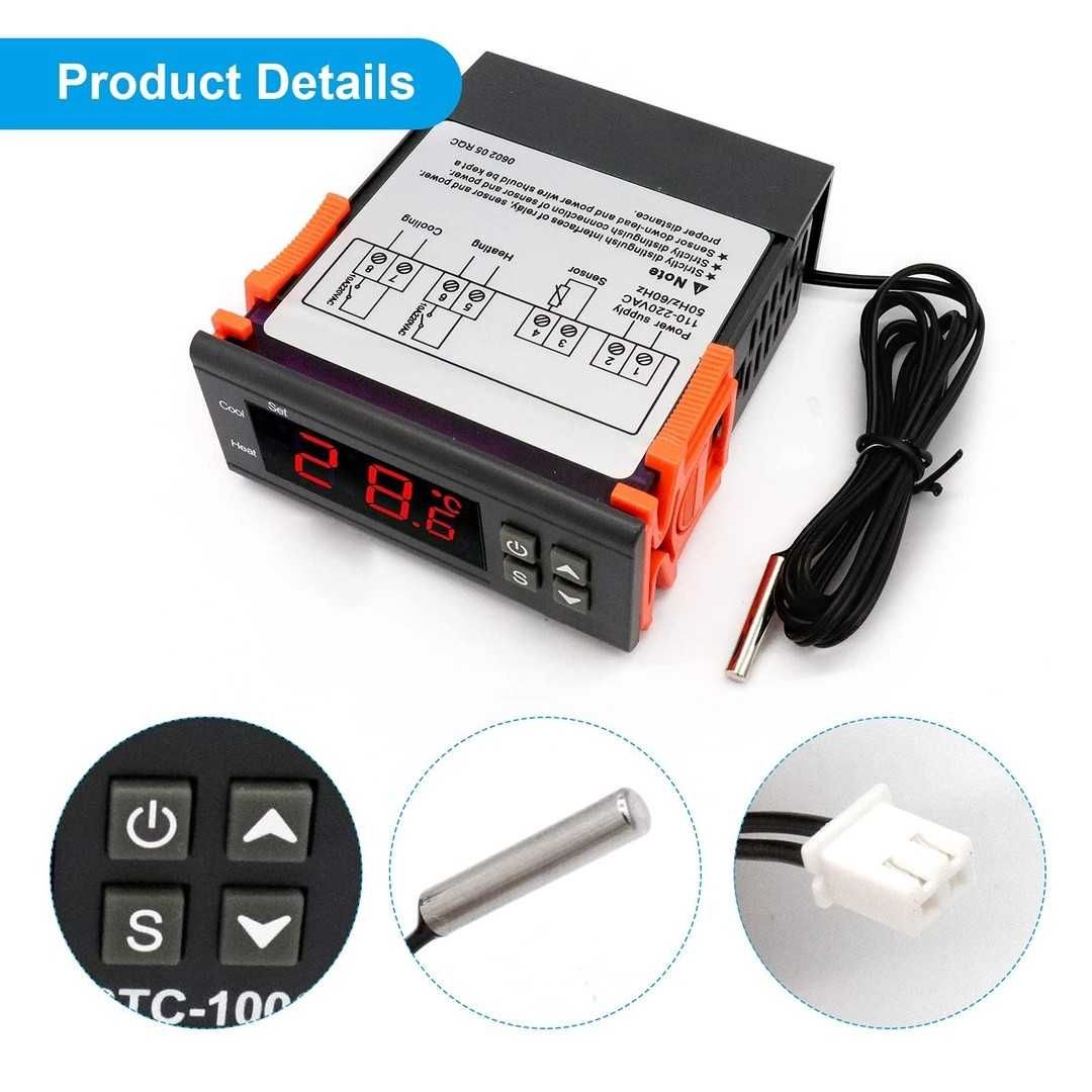 Controler digital de temperatură  Termostat digital  pentru acvariu