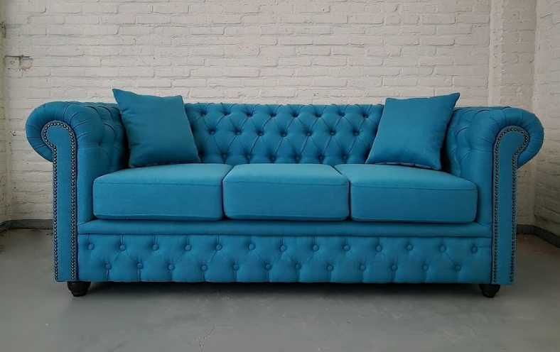 Canapea 3 locuri Chesterfield Brand , Bahama textil ,IN STOC