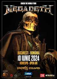 1 bilet la concertul Megadeth - Romexpo 10 iunie