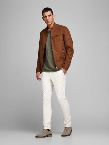 НОВИ Jack & Jones Marco Bowie Silver Birch Chinos мъжки чино панталони