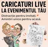 Caricaturi LIVE di servicii artistice pentru nunta/botez/corporate!