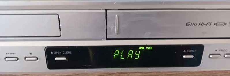 Combo filme casete video VHS/DVD,6 head stereo hi-fi