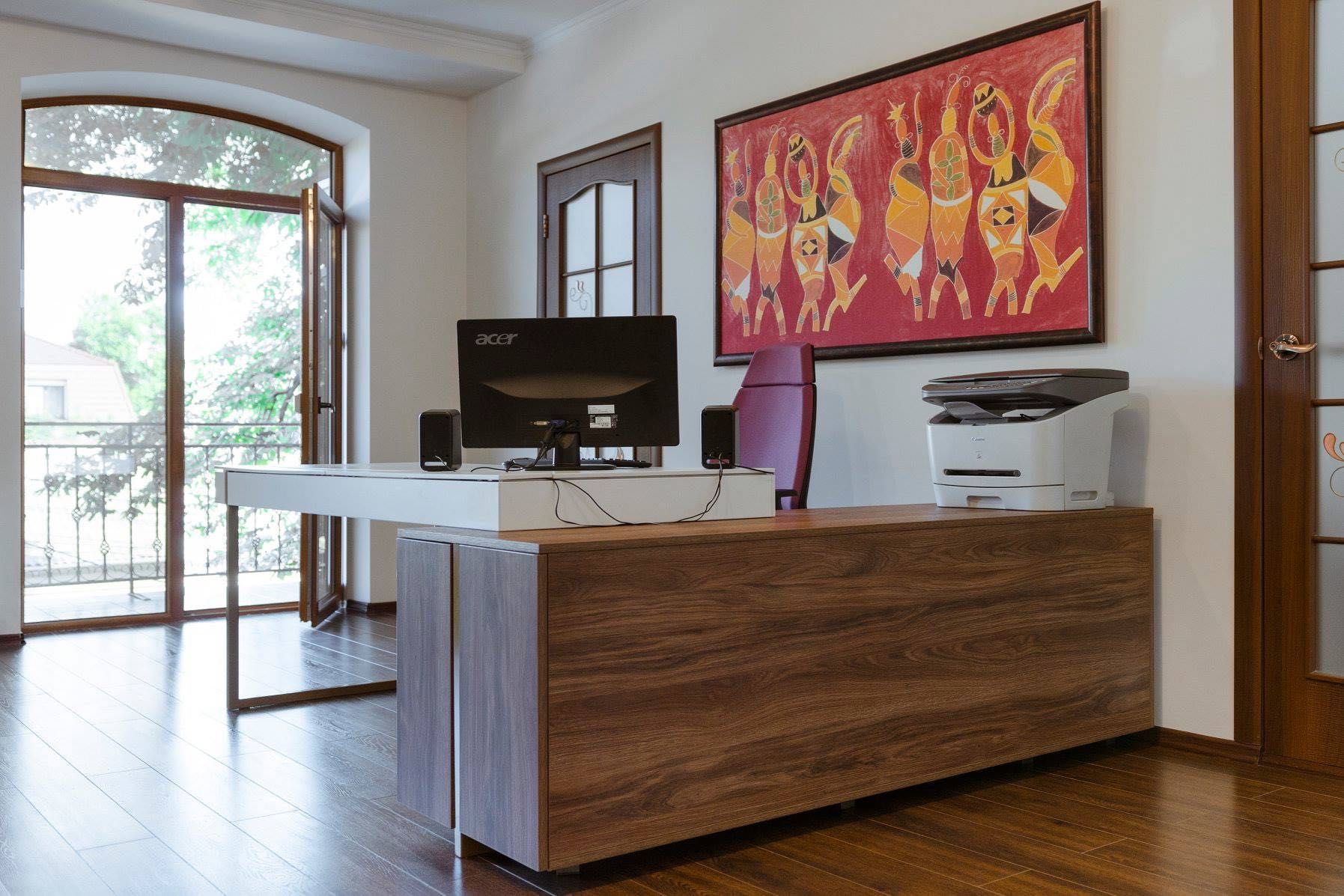 Birou MADLAB colț / MDF vacuum + PAL EGGER , softclose BLUM