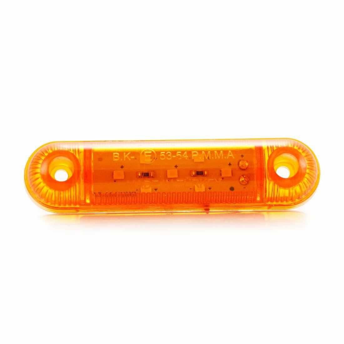 Диодни ЛЕД  LED габарити с 7 SMD диода , ОРАНЖЕВИ ,  12-24V L0072