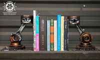 Suport de carti, bookend. STIL INDUSTRIAL-hand made- cadou CITITORI