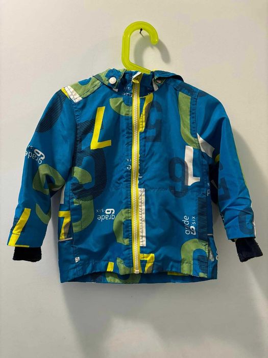 Детско яке за момче, пролетно есенно, размер 86 см, с качулка