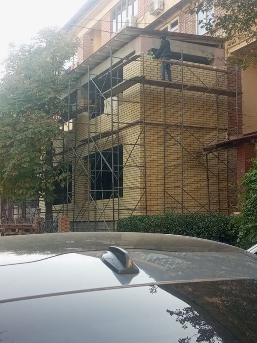 Кладка балкона гишткирпичблок фасадПодрашивка терамиз сувагСтияшка