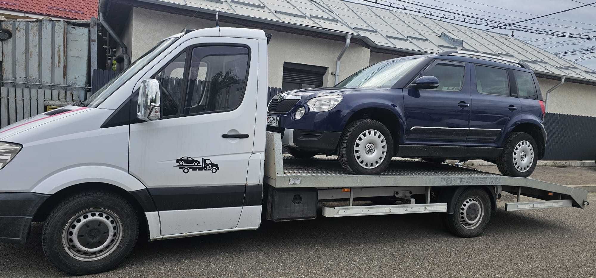 Tractari auto  24-7 BUZAU, Platforma auto, dube , turisme , tractoare