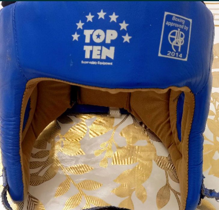 Боксёрский шлем синий