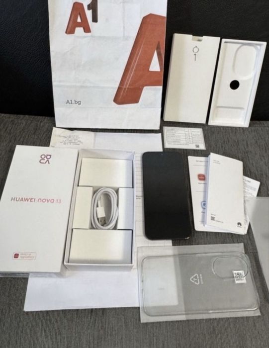 КАТО НОВ 256GB Huawei Nova 13 Гаранция от A1 до 2027г. Black | Черен