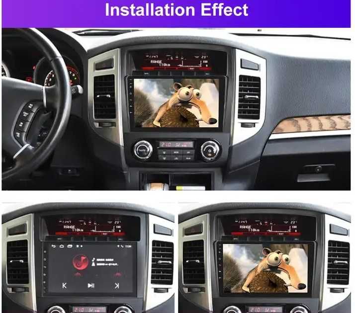 Мултимедия за Mitsubishi Pajero Двоен дин Навигация Android плеър 2DIN