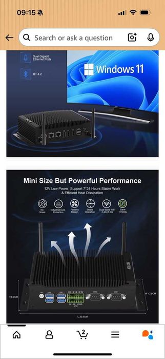 Mini PC / Histton H6 Fanless / i5+16+256 / Sigilat