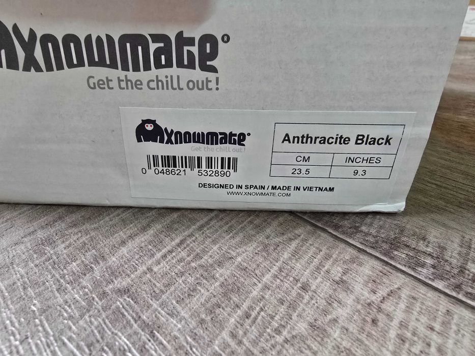 Ботуши Xnowmate anthracite black 23,5 cm, размер 37