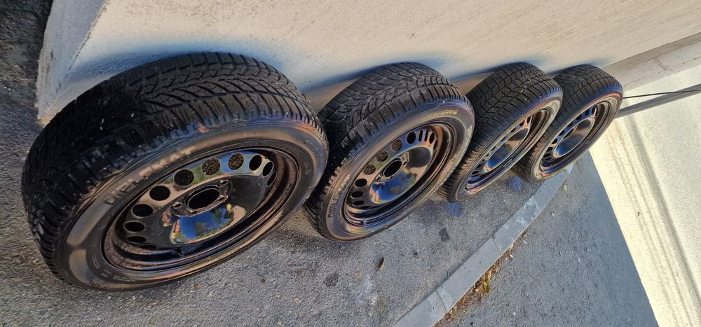 Set 4 Jante GM Opel Cu Cauciucuri de Iarna R16 5x115 Astra J Ampera