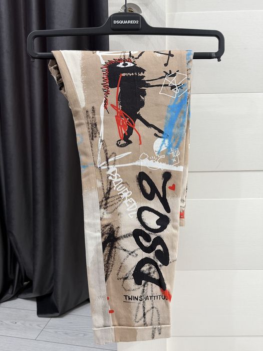 Pantaloni DSQUARED Street Art Hockney Trousers - 16 ani