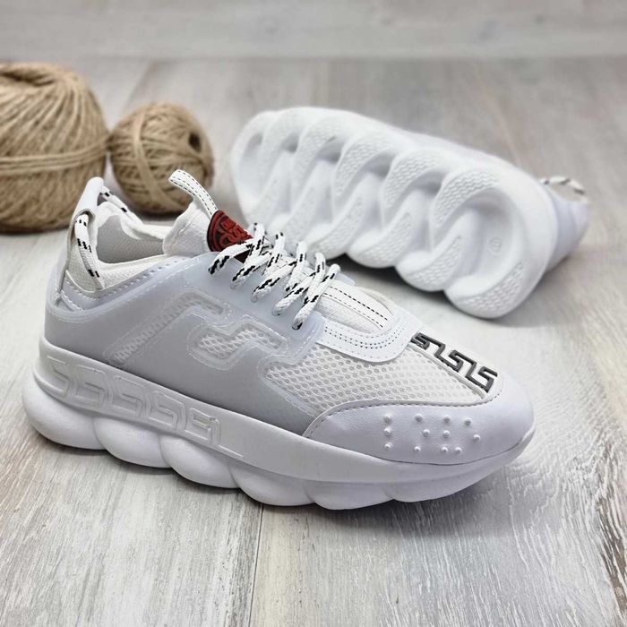 Adidasi Versace Chain Reaction Alb | Produs PREMIUM Unisex