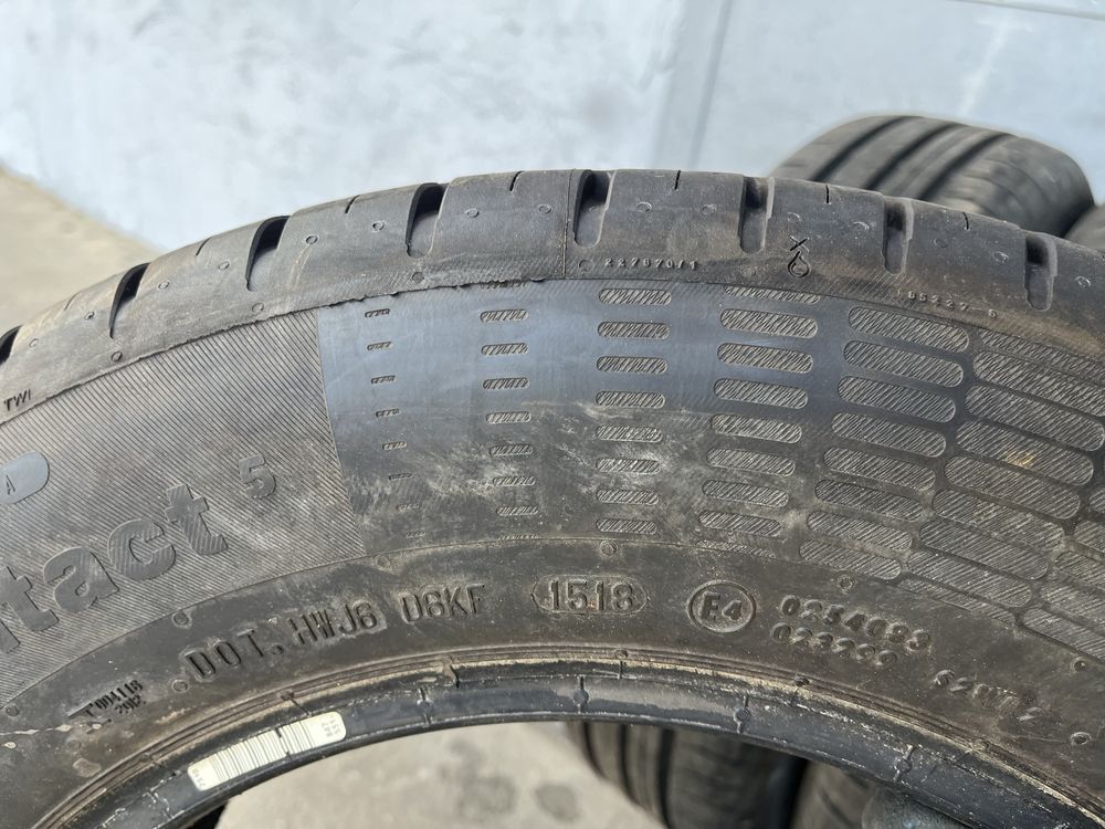 4 бр. летни гуми 185/70/14 Continental 7,5 mm DOT 1518