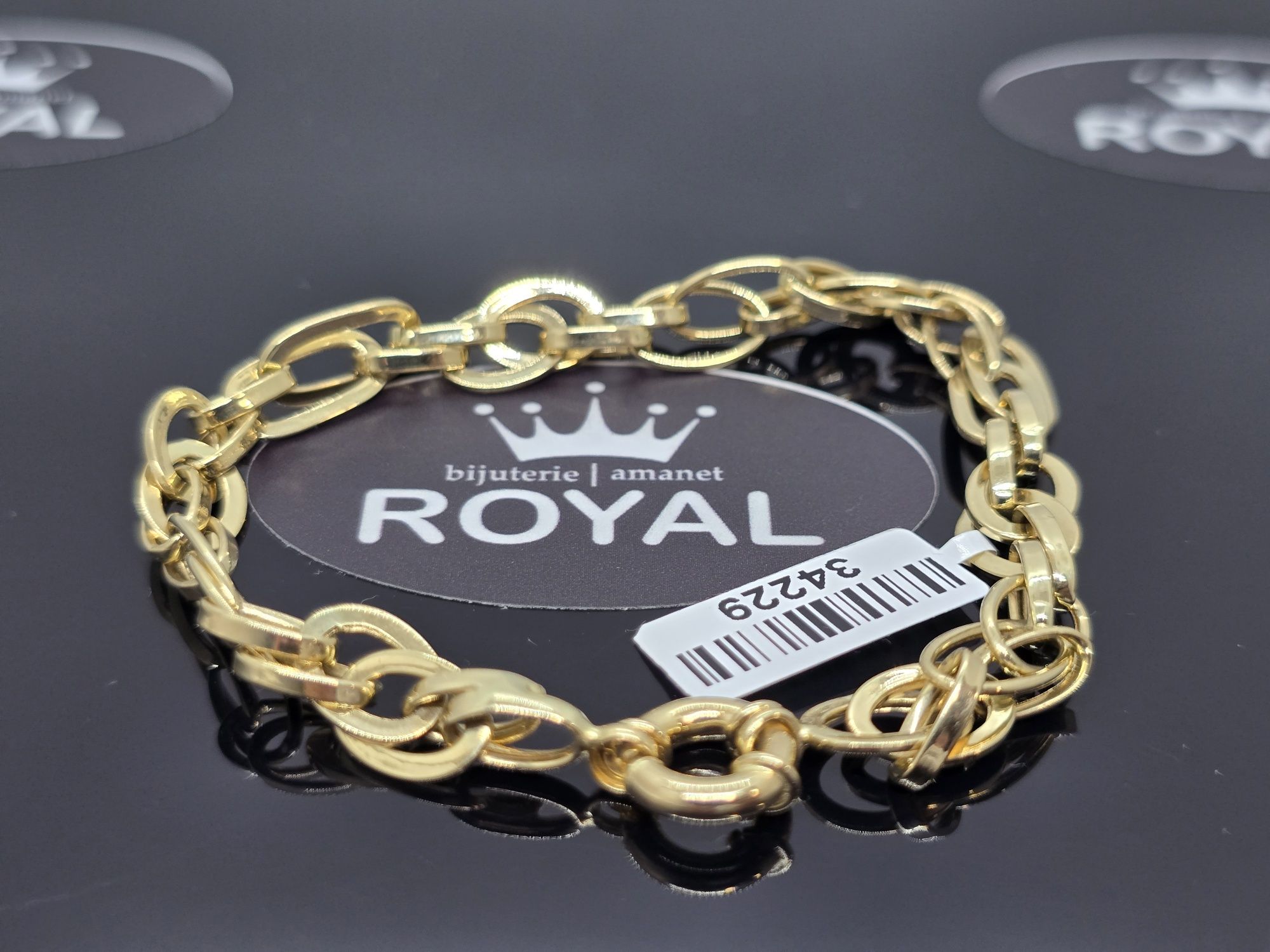 Bijuteria Royal: Brățară aur 14k/5.63 gr