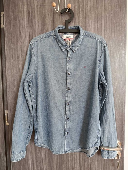 TOMMY HILFIGER DENIM Мъжка риза slim fit  размер М с етикет