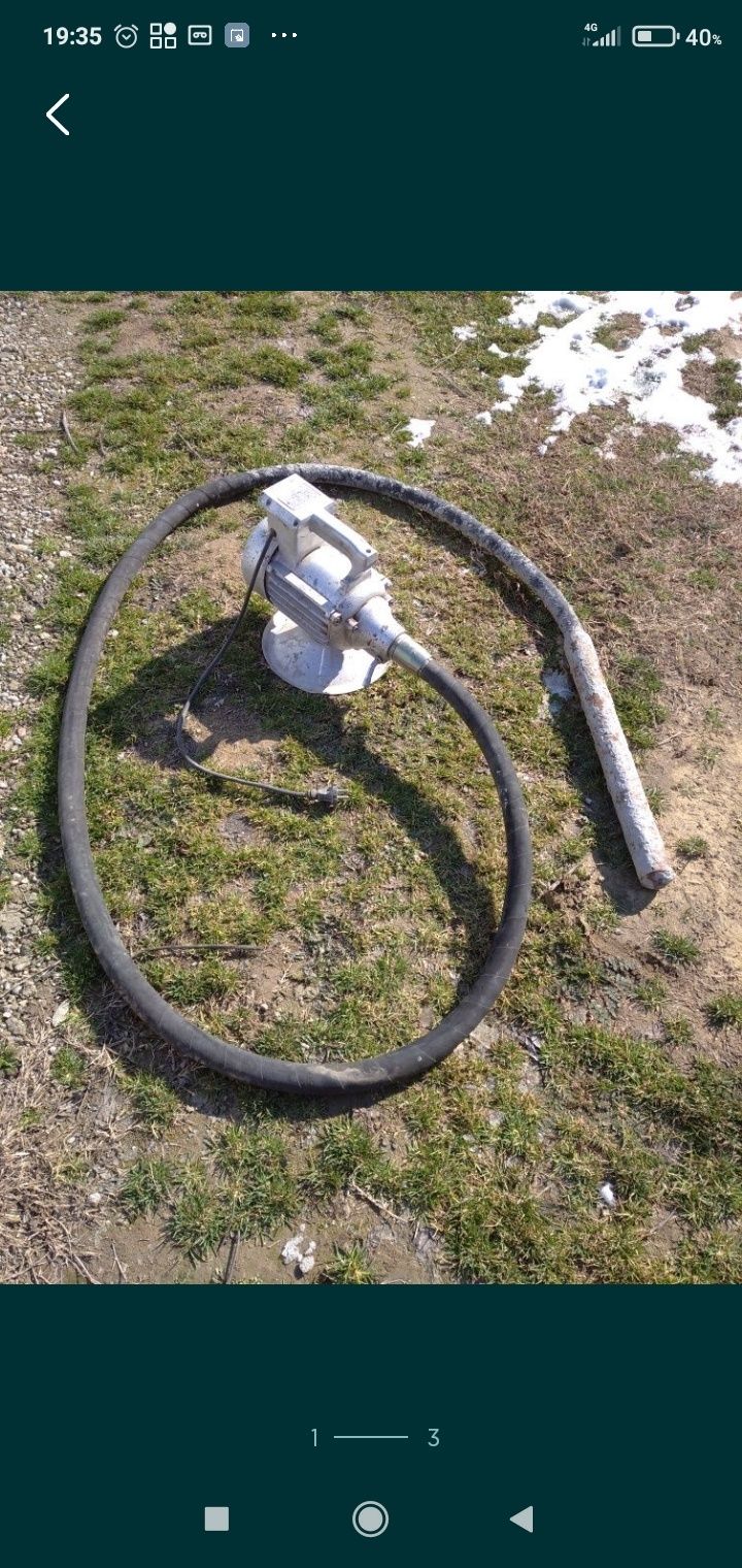 Vibrator ptr beton,cu lance de 4m