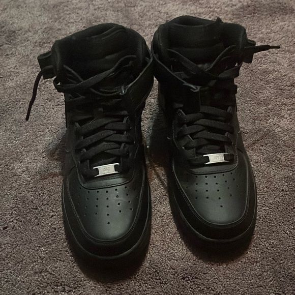 Sneaker înalt 'Air Force 1 Mid 07'Nike Sportswear pe Negru