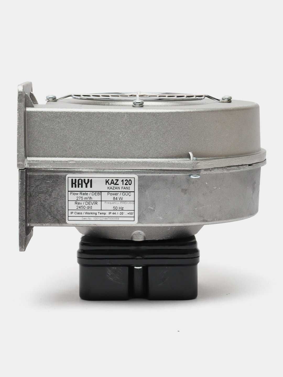 KAZ alyuminiy ventilyator ulitka, 230V, 275-600 m³/soat