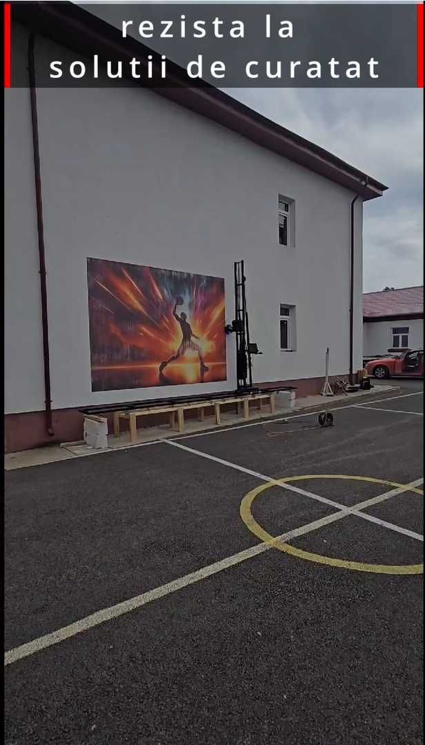 Imprimanta verticala de perete cu cerneala UV