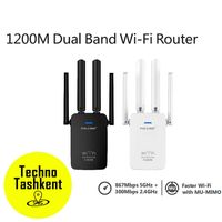 Wi-Fi репитер усилитель 1200Mbps +5Ghz (Garantiya) (Dostavka bor)