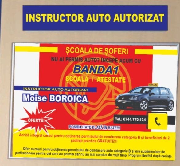 Instructor conducători auto!