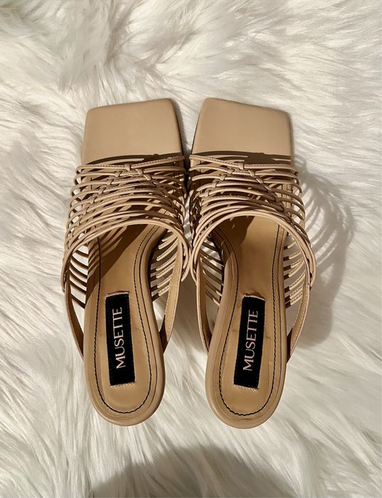 Sandals (Nude, Size 38)