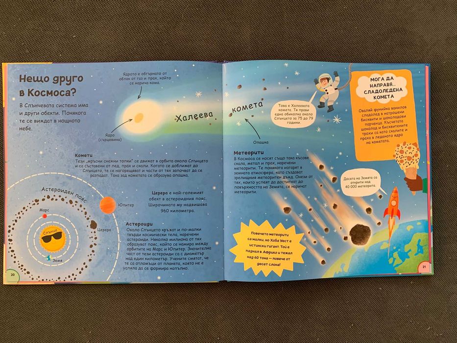Енциклопедия "Моята Първа Книга за Космоса" с плакат