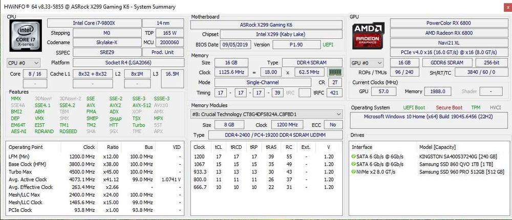 PC Desktop Gaming sau Statie Grafica i7 98800x si rx6800