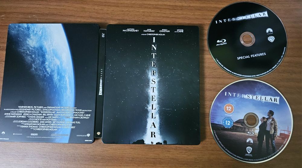 Vand steelbook Interstellar -2 bluray, nou, neutlizat