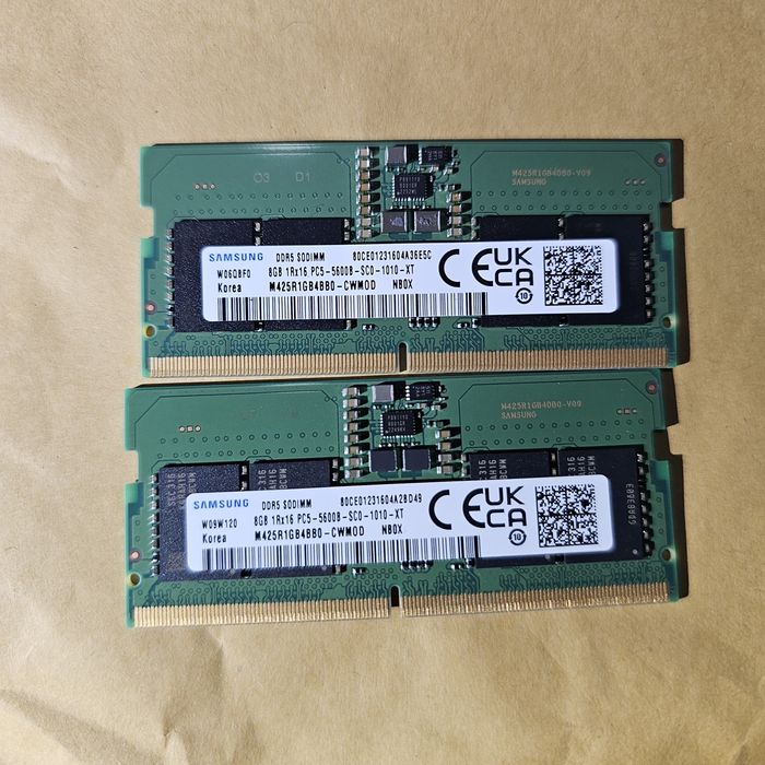 Vând kit 2x8 Gb DDR5 5600  Samsung Korea
