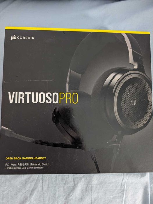 Casti gaming/streaming Virtuoso Pro Carbon Open Back, multiplatform