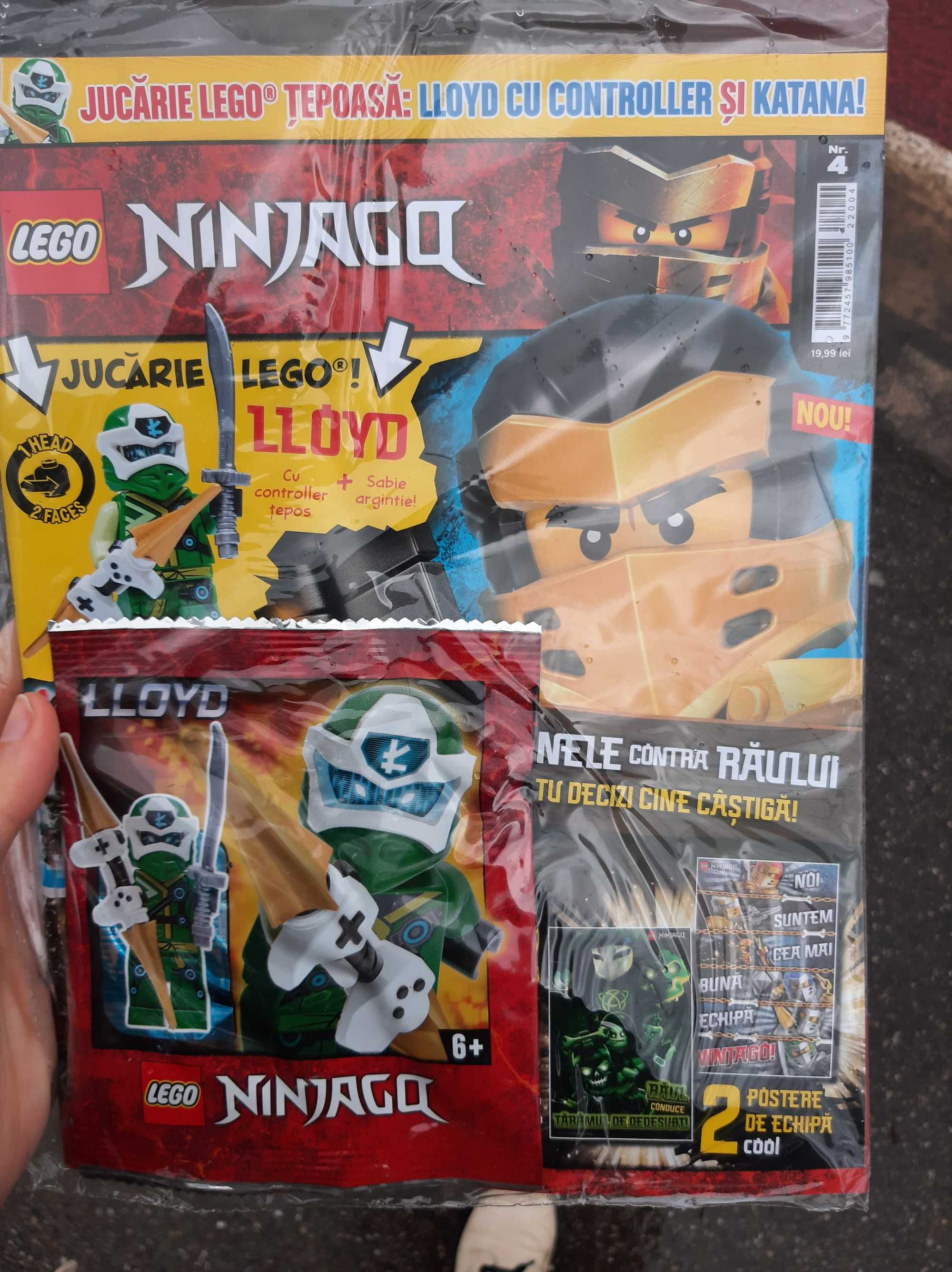 Vand revista Lego Ninjago romana cu figurina Lloyd. Transport inclus.